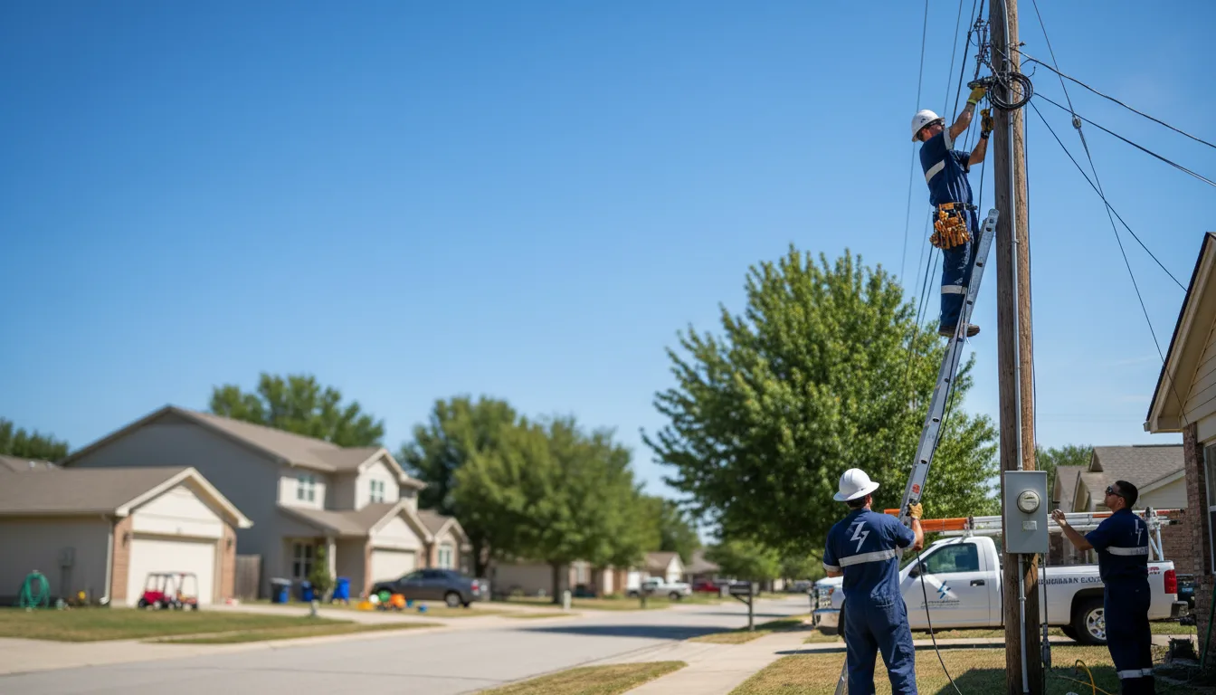 Residential electrician providing installation services in Jennings, FL